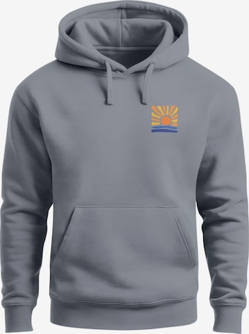 Neverless Sweatshirt 'sunset' in Grau: Vorderseite
