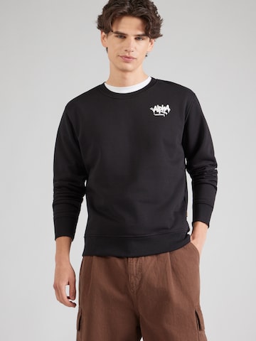 Bluză de molton de la ALPHA INDUSTRIES pe negru