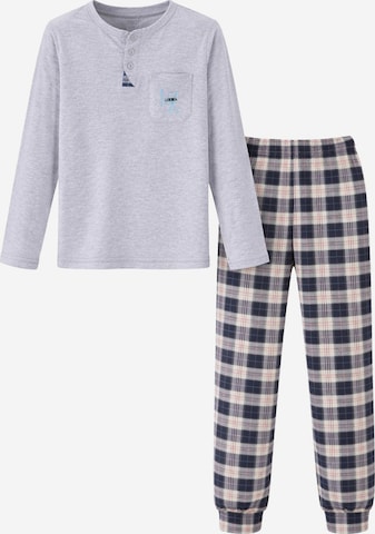 LOREZA Nachtkledij 'Elian' in Grijs: voorkant