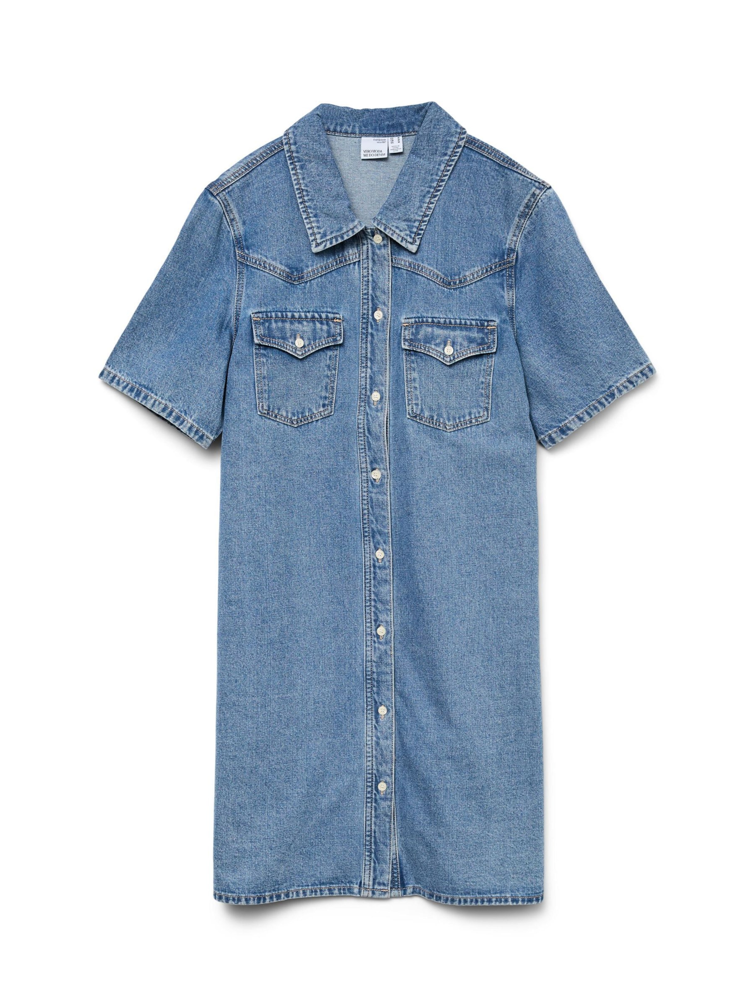 VERO MODA Blusekjole 'AUSTIN' i blå: forside