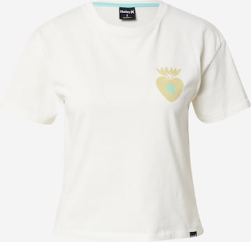 Hurley Functioneel shirt 'Oceancare Hope' in Wit: voorkant