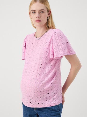 Only Maternity Koszulka 'OLMJADE' w kolorze różowy
