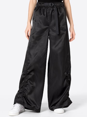 ADIDAS ORIGINALS Wide leg Broek in Zwart: voorkant