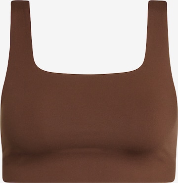 Girlfriend Collective - Soutien Bustier Soutien de desporto 'Tommy' em castanho: frente