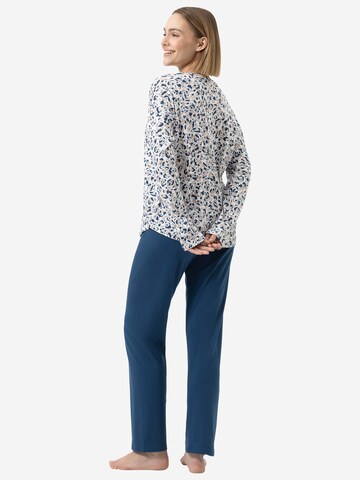 Mey Pyjama 'Soft Leo' in Blauw