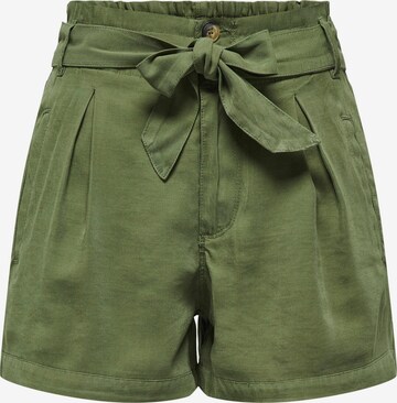 ONLY Pleat-Front Pants 'ARIS' in Green: front