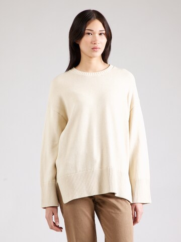 Pullover 'Ava' di PIECES in beige: frontale