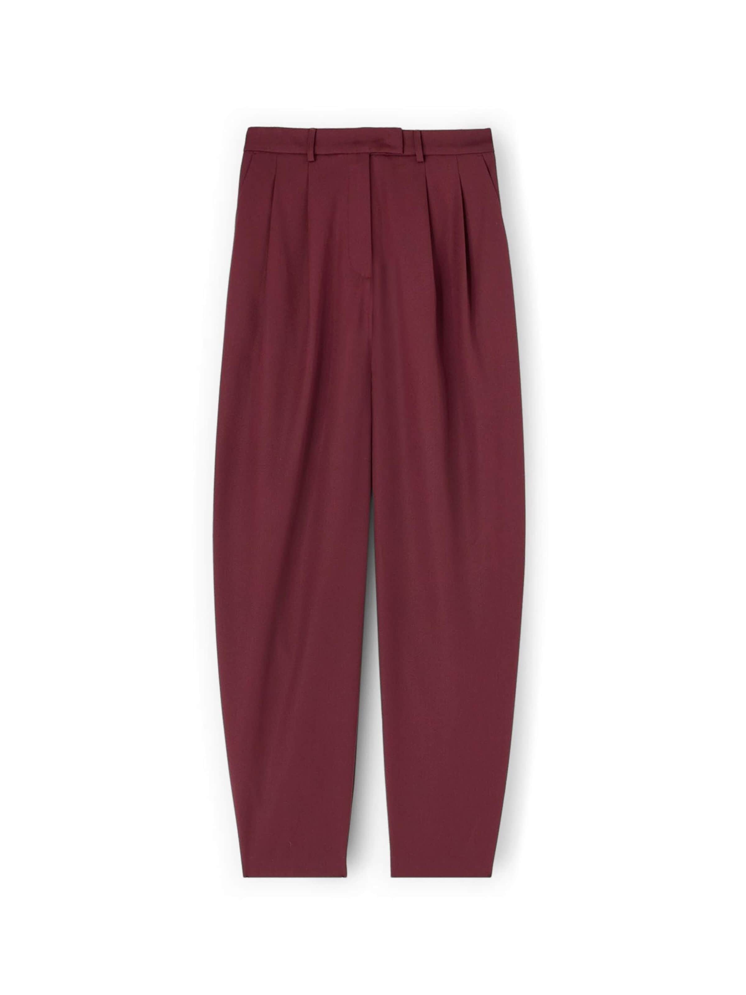 MOTIVI Loose fit Pants in Red: front