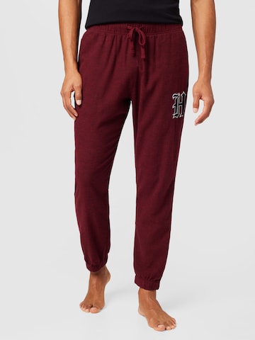 HOLLISTER Pyžamové kalhoty – červená: přední strana