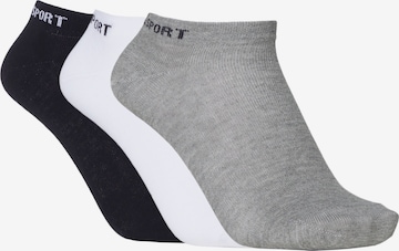 Jette Sport Socks in Grey: front