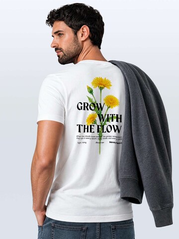 Neverless Shirt 'with the flow' in White