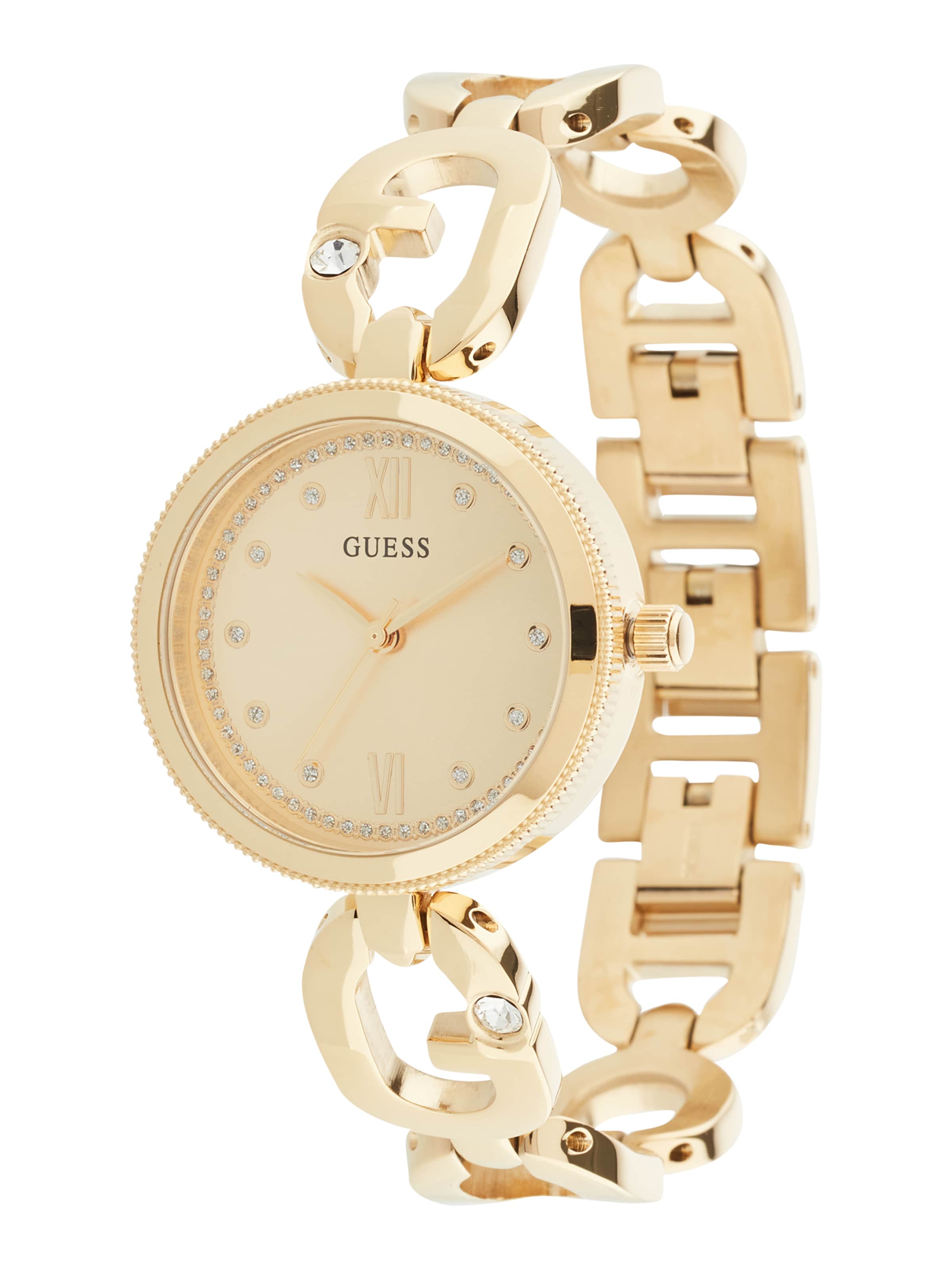 GUESS Analog watch 'Empower' in Gold: front