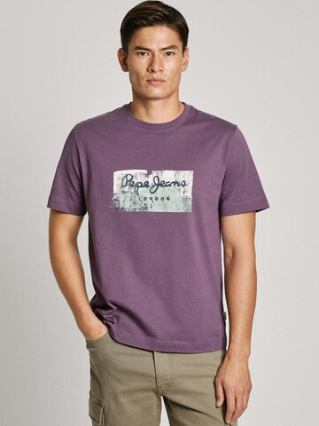 T-Shirt 'Dalter' Pepe Jeans en violet : devant