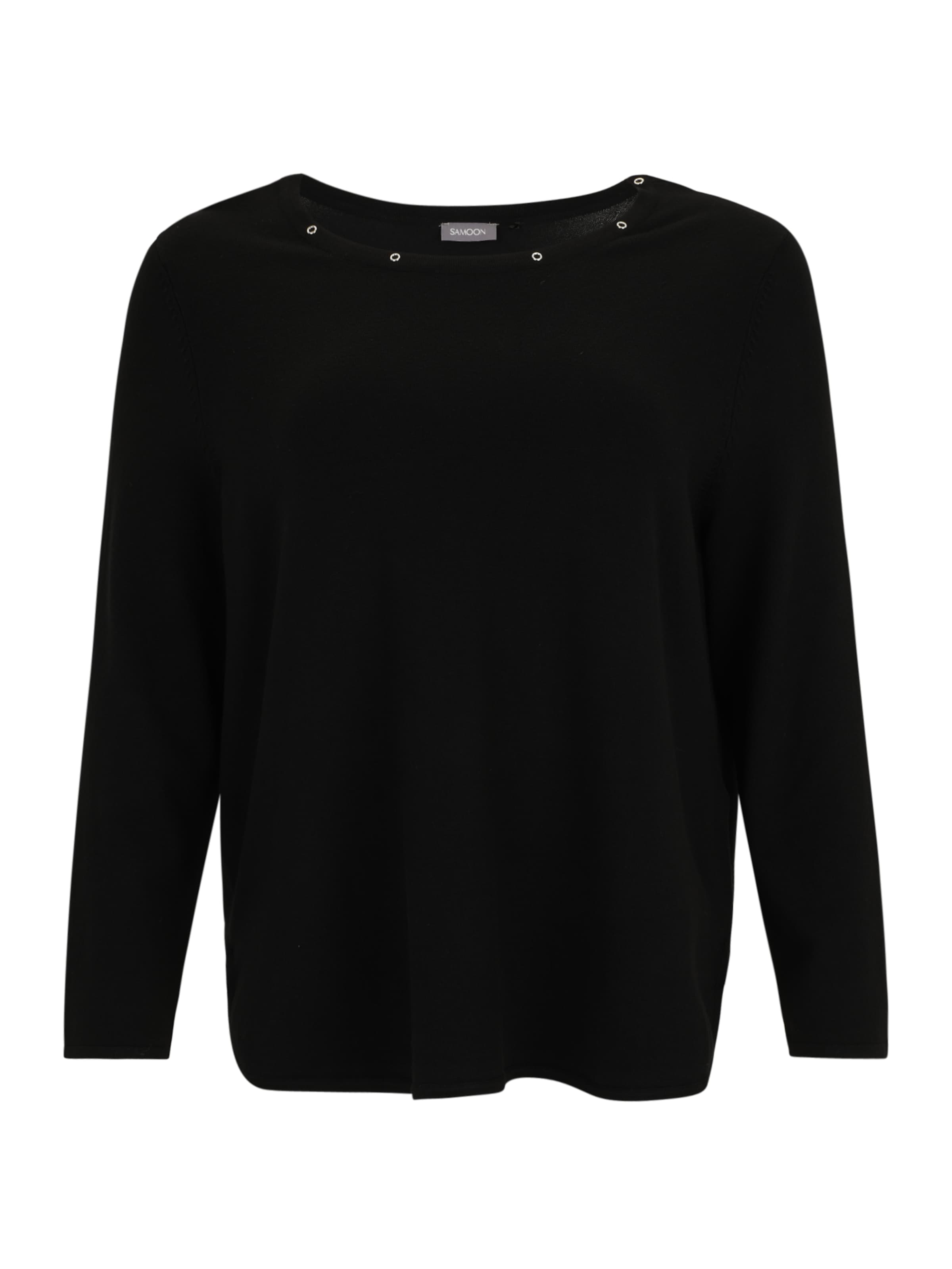 SAMOON Trui in Zwart: voorkant