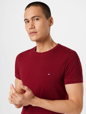TOMMY HILFIGER Slim fit Μπλουζάκι σε κόκκινο