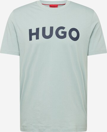 HUGO T-shirt 'Dulivio' i grön: framsida