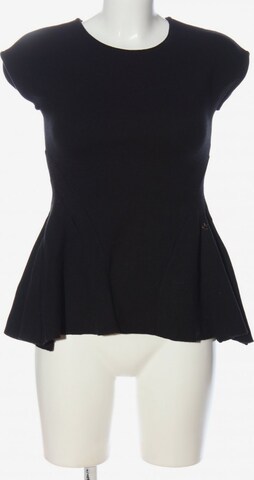BETTY BLUE Kurzarm-Bluse in XS in Black: front