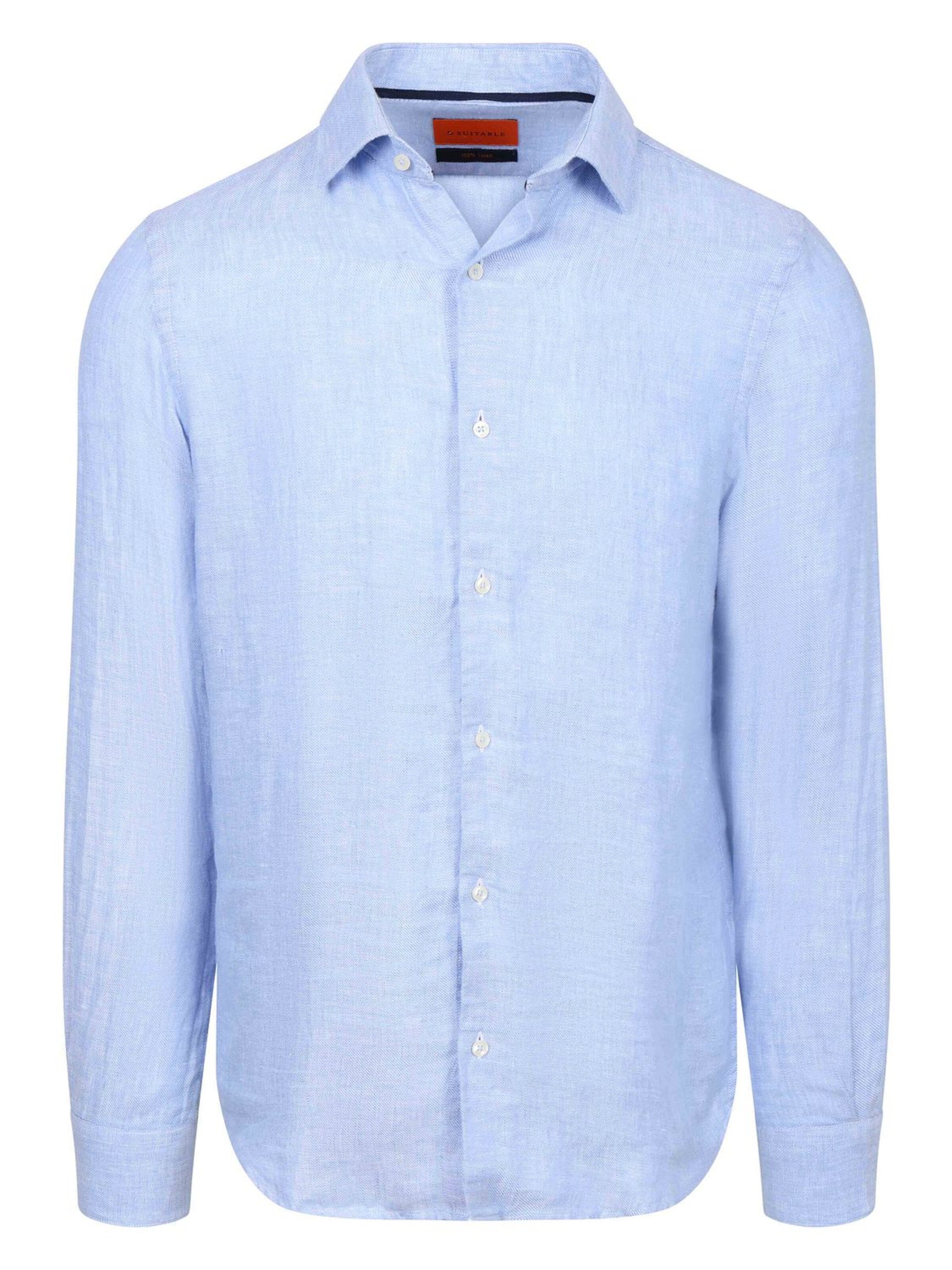 Suitable Chemise en S en bleu clair, Vue avec produit