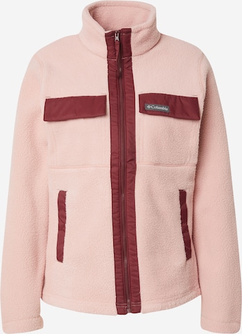 rožinė COLUMBIA Funkcinis flisinis džemperis 'Juniper Peak': priekis