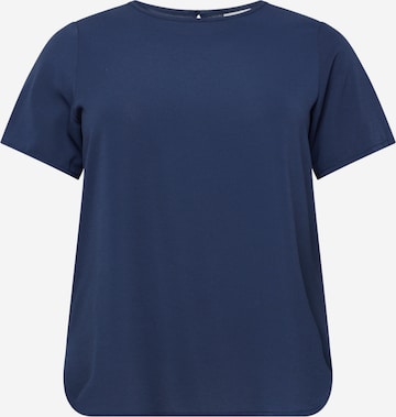 ONLY Carmakoma Bluse 'CARVica' in Blau: Vorderseite