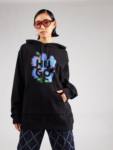 HUGO - Sudadera 'Dejandra' en negro: frente