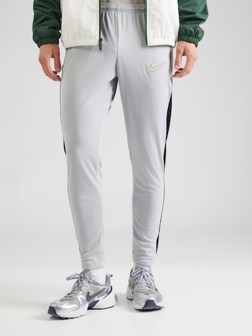 NIKE Ozke Športne hlače 'Academy 25' | siva barva: sprednja stran