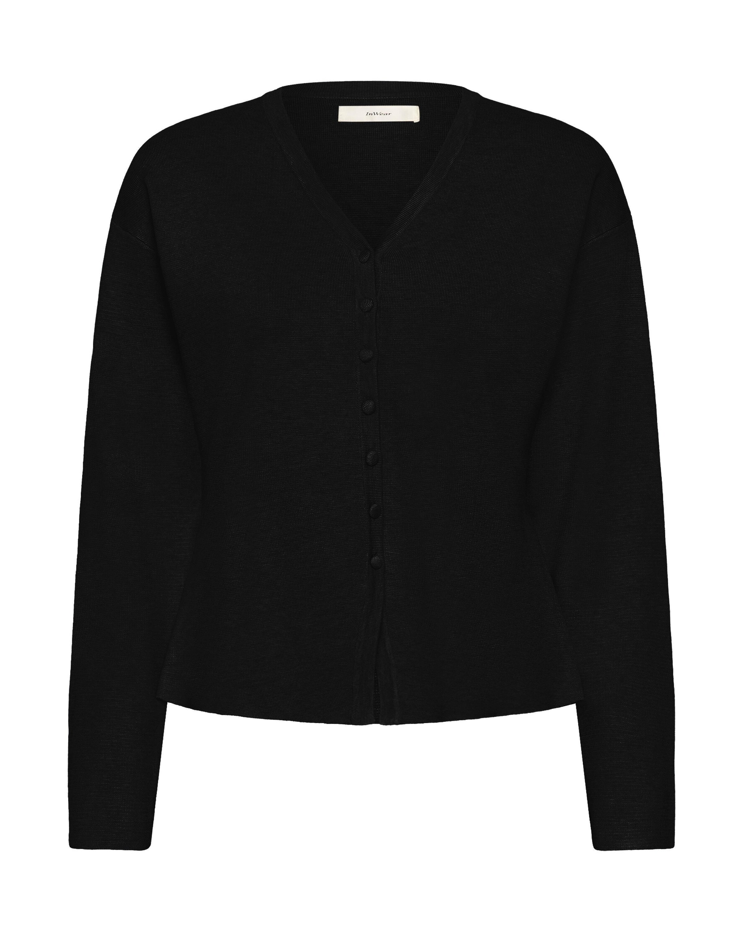 InWear Knit cardigan 'Yenah' in Black: front