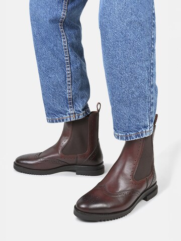 Crickit Chelsea boots ' UDINE ' in Bruin: voorkant