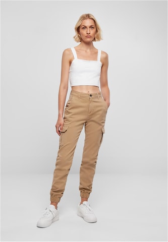 Urban Classics Tapered Cargobroek in Beige