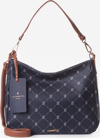 Lazarotti Shoulder Bag 'Palermo' in Blue: front