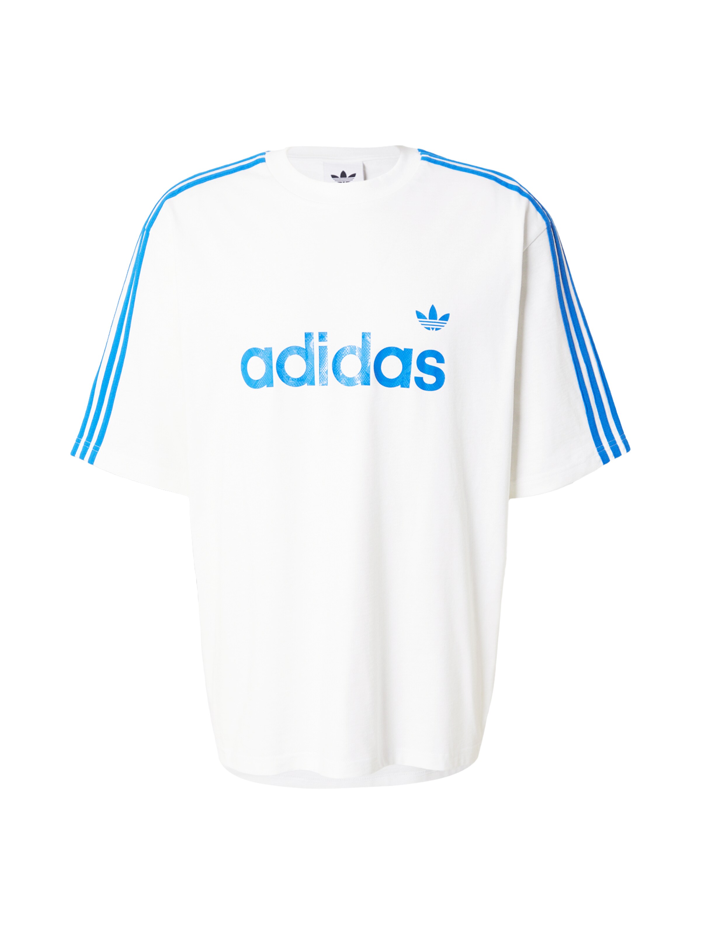 ADIDAS ORIGINALS T-Shirt 'SNAKE' in XS in hellblau / weiß, Produktansicht