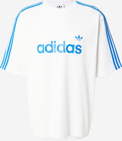 XS dydžio Marškinėliai 'SNAKE' iš ADIDAS ORIGINALS, spalva – šviesiai mėlyna / balta, Prekių apžvalga