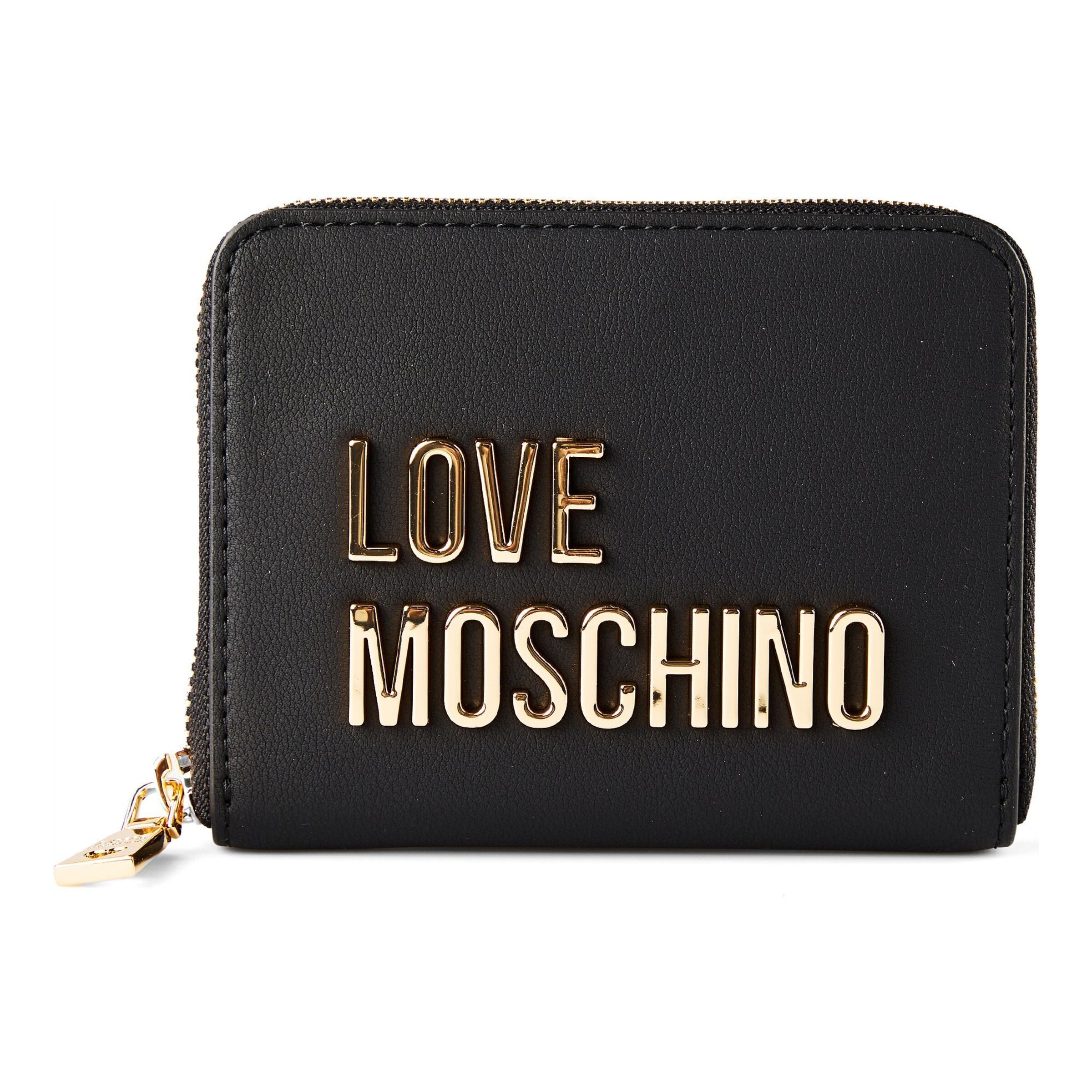 Porte-monnaies 'Bold Love' Love Moschino en noir : devant