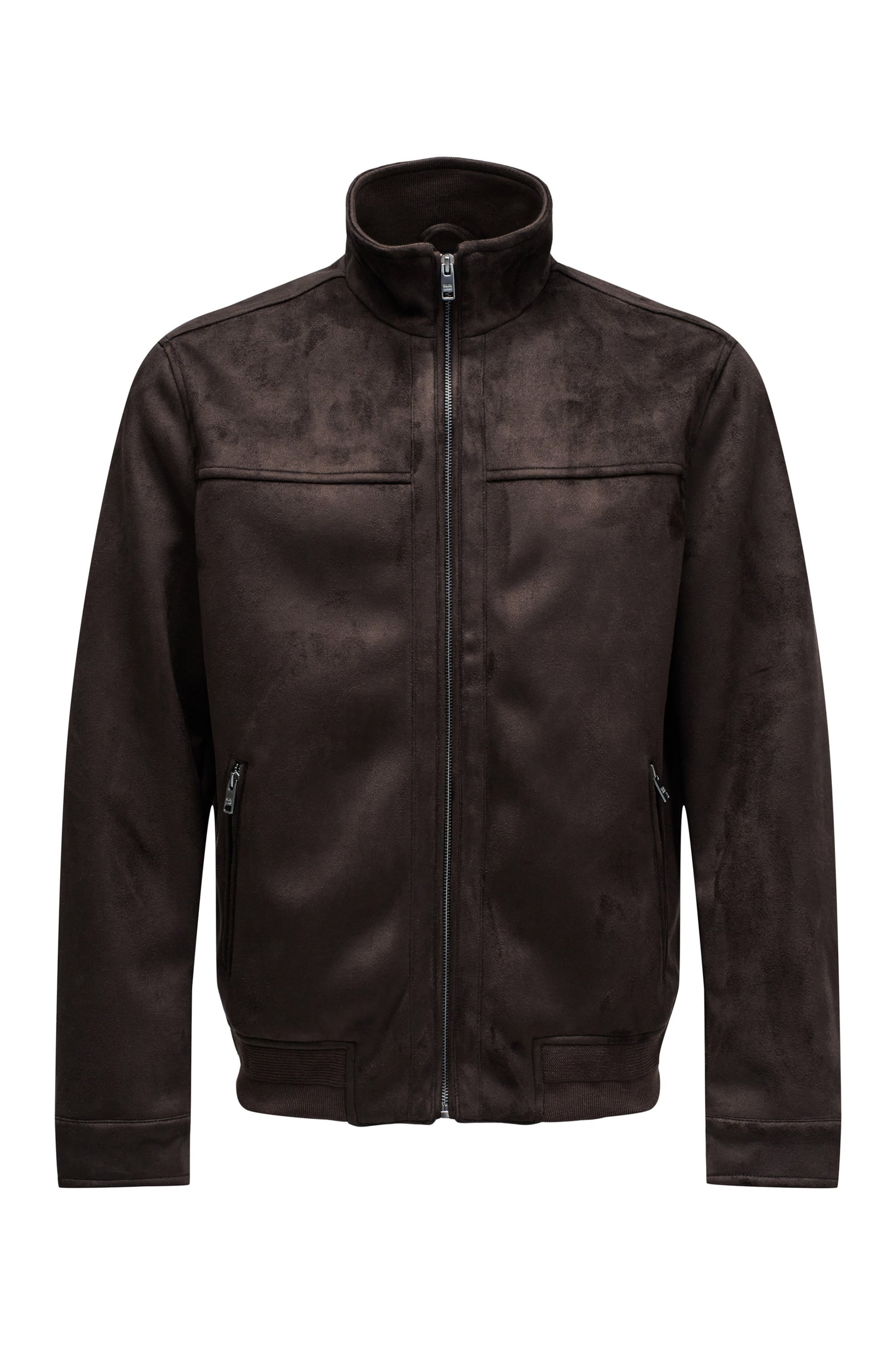 Salsa Jeans Tussenjas in Bruin: voorkant