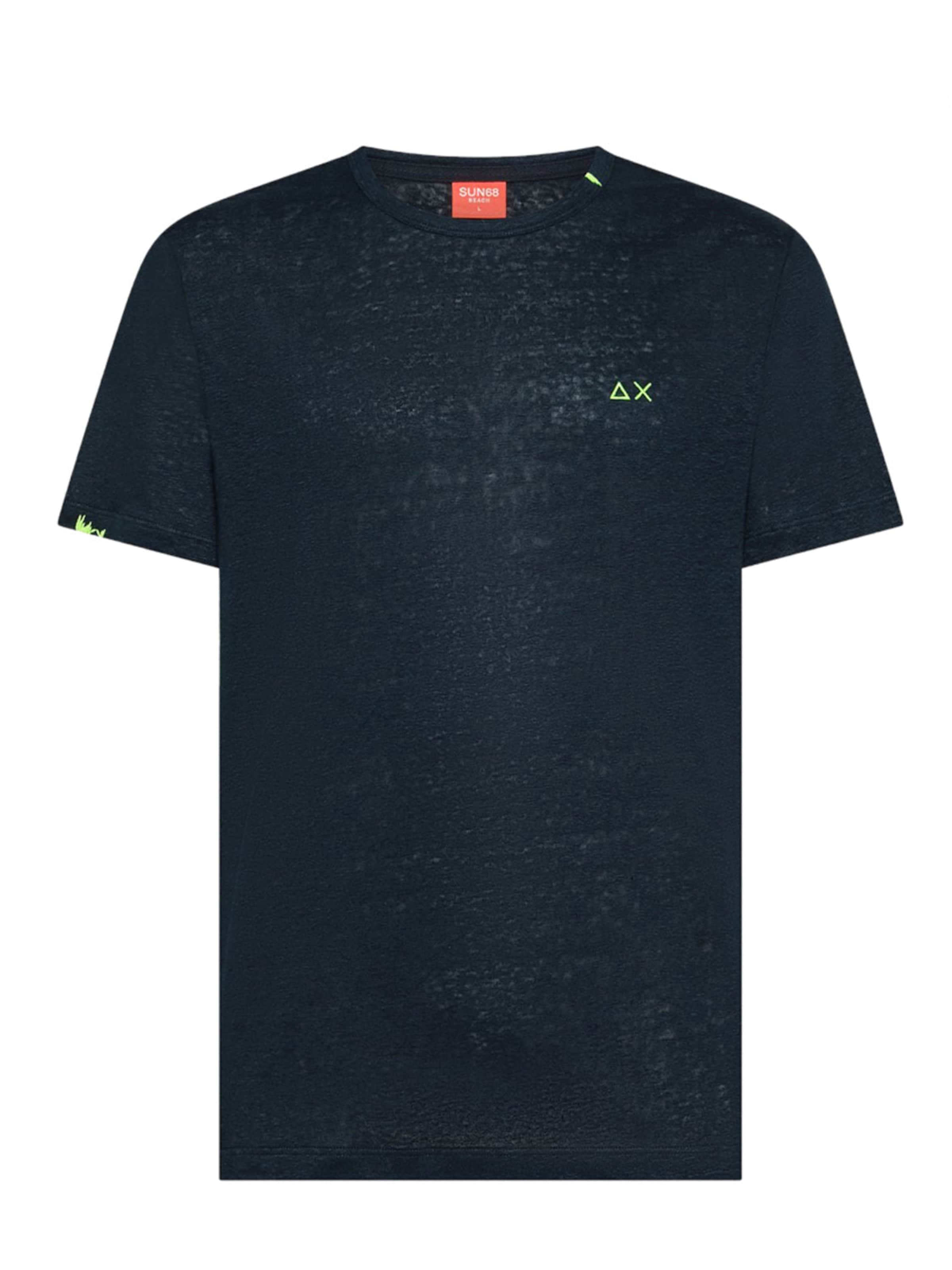 SUN68 Shirt 'T-shirt Uomo Navy' in Blue: front