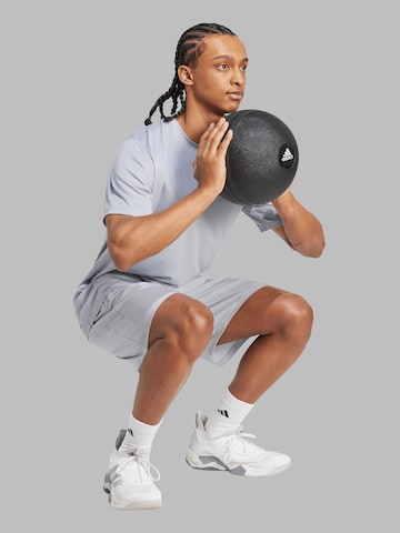 ADIDAS PERFORMANCE Normalny krój Spodnie sportowe 'Train Essentials' w kolorze szary