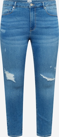 Regular Jeans 'DAISY' de la ONLY Curve pe albastru: față