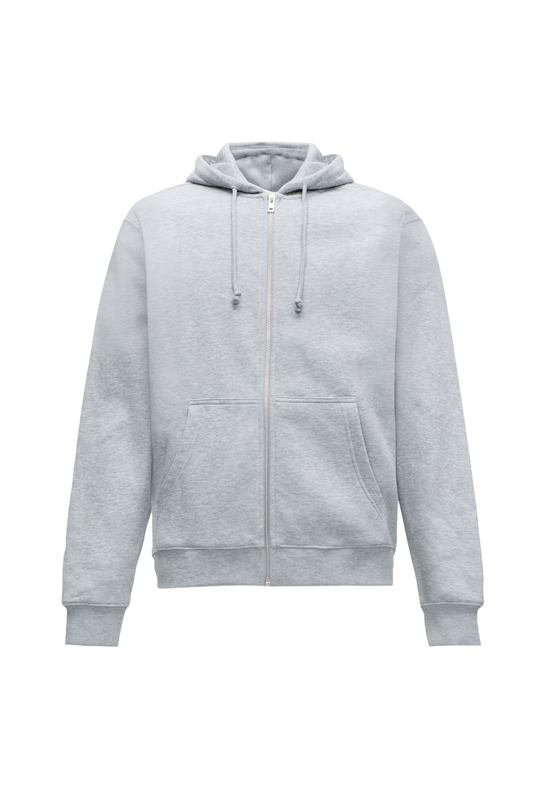 WEEKDAY - Sudadera con cremallera 'Classic' en gris: frente