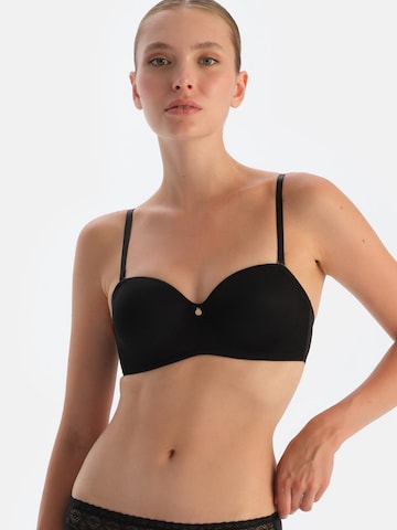 Dagi Push-up BH i sort: forside