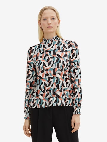 TOM TAILOR Blouse in Zwart: voorkant