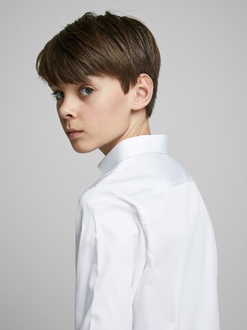 Jack & Jones Junior Regular fit Overhemd 'JJParmaJNR' in Wit