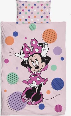 DISNEY Bed Sheet 'Minnie Mouse' in Pink: front