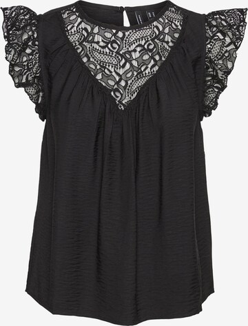 VERO MODA - Blusa 'PURA' en negro: frente