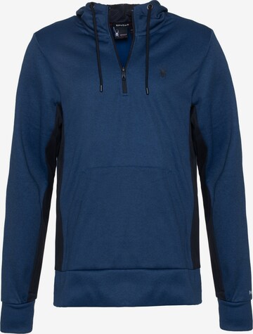Spyder Sportsweatshirt in Blauw: voorkant