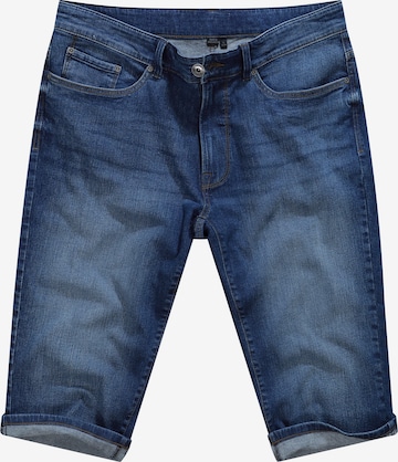 John F. Gee Tapered Jeans in Blue: front