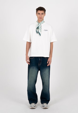 T-Shirt 'Cyclists' Prohibited en blanc