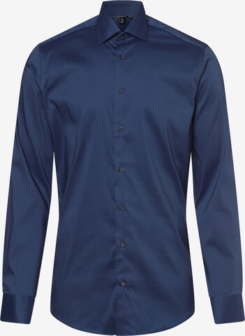 ETERNA Slim fit Overhemd in Blauw: voorkant