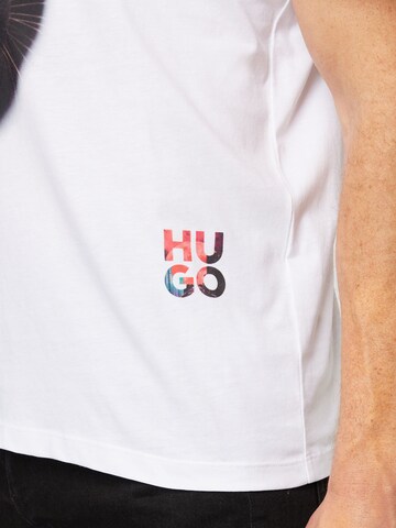 HUGO T-Shirt 'Deetah' in Weiß