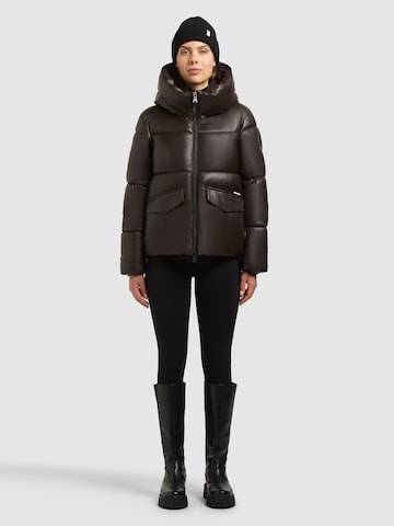 khujo Jacke 'Aurora2' in Braun