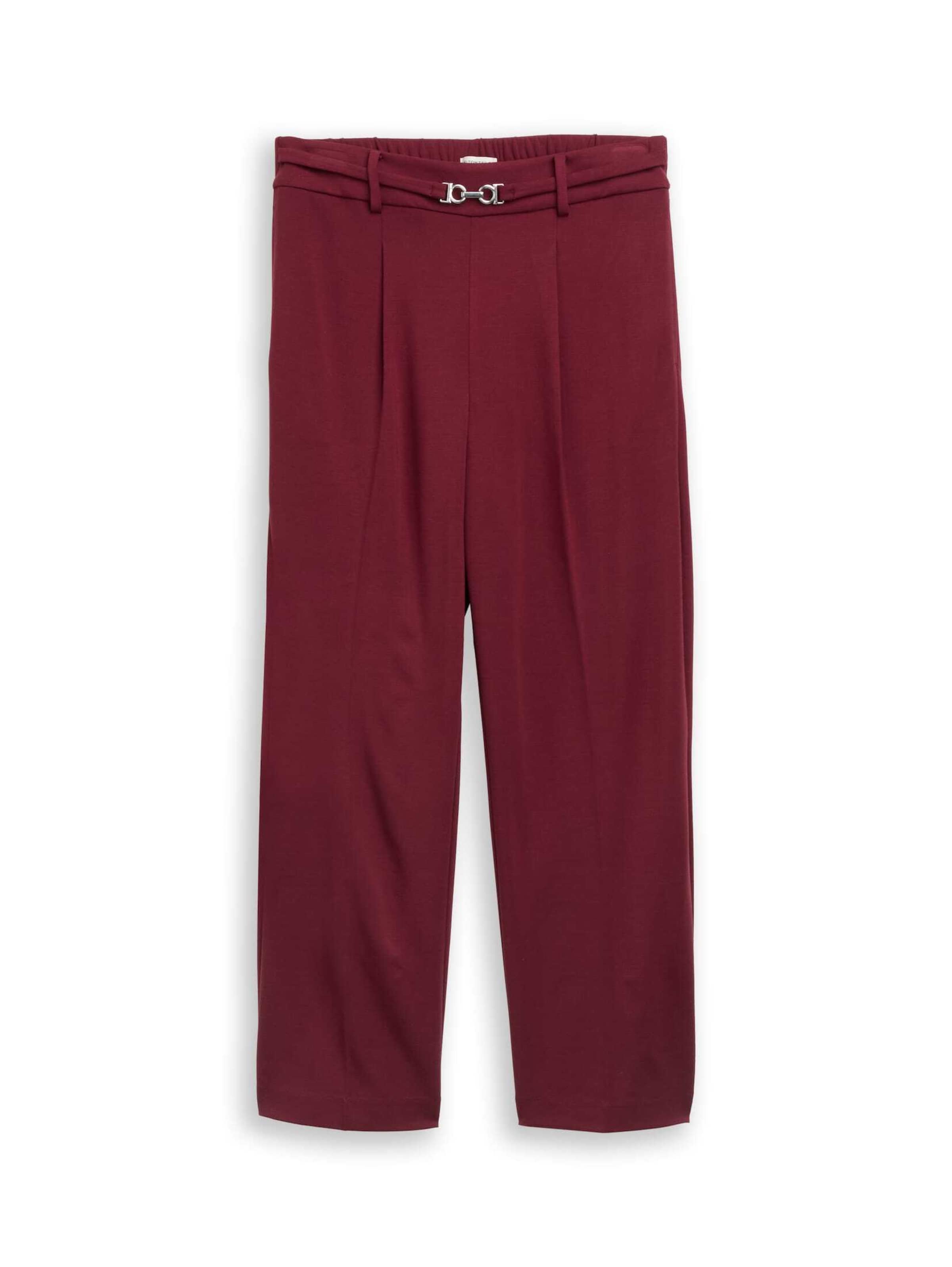 TOM TAILOR Regular Broek in Rood: voorkant